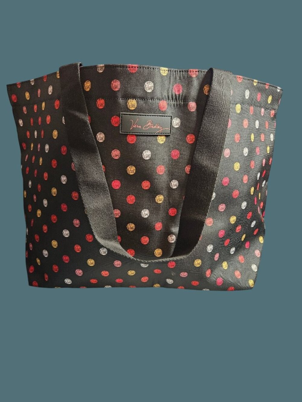 Vera Bradley Havana Dots Beach Travel Drawstring Closure Family Large Tote Bag - Picture 2 of 13